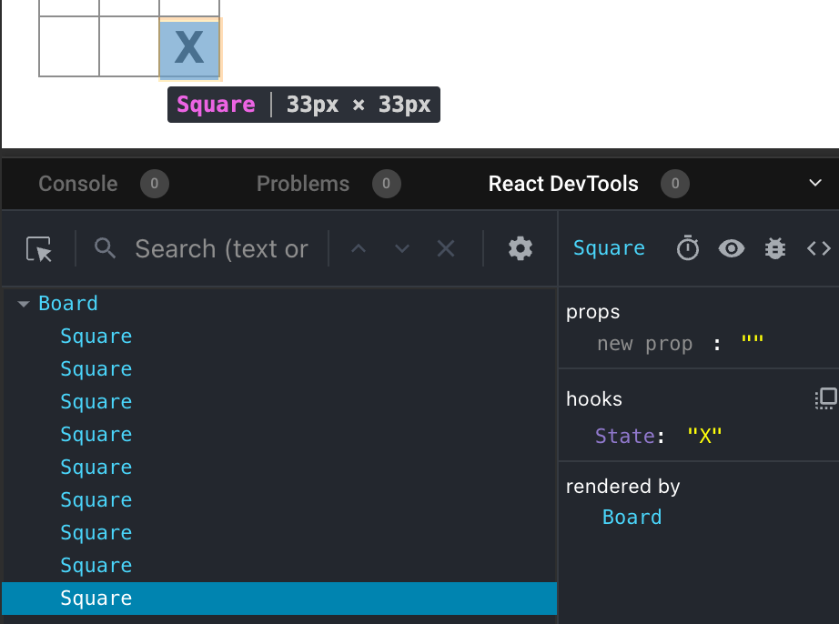 CodeSandbox의 React 개발자 도구